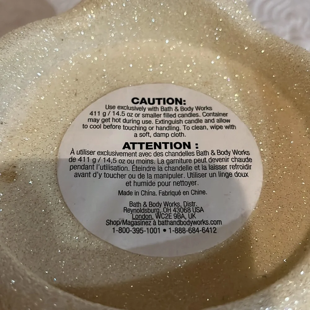 Bath & Body Works glitter polar bear candle holder‎ - Picture 6 of 10